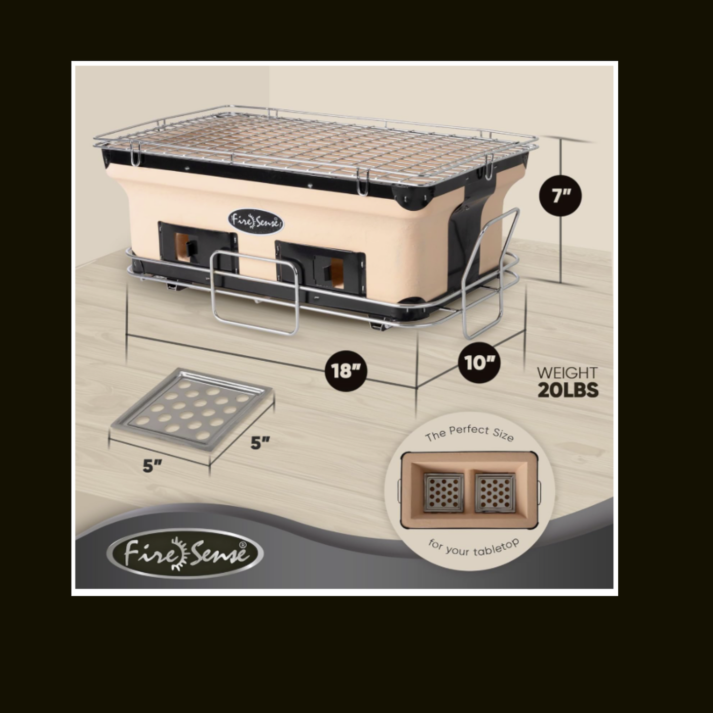 Japanese Grill - Outdoor - with Adjustable Vent