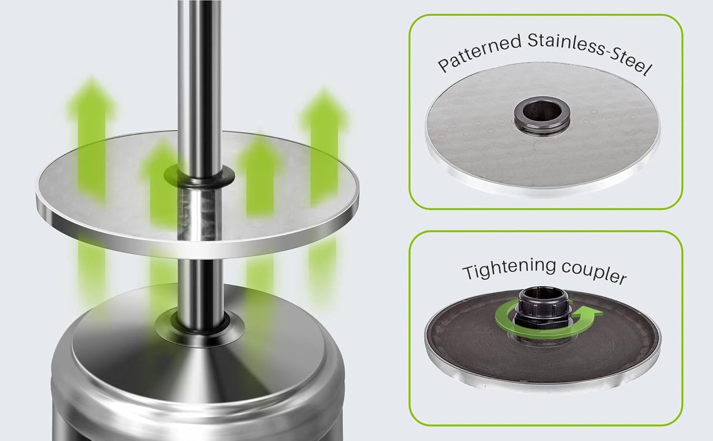 Patio Heater Table - Adjustable (3 Available)