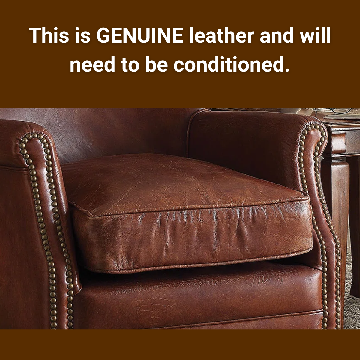 Acme Leed Leather Accent Club Chair