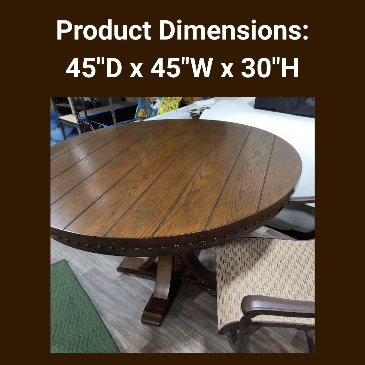 Solid Wood Round Dining Table