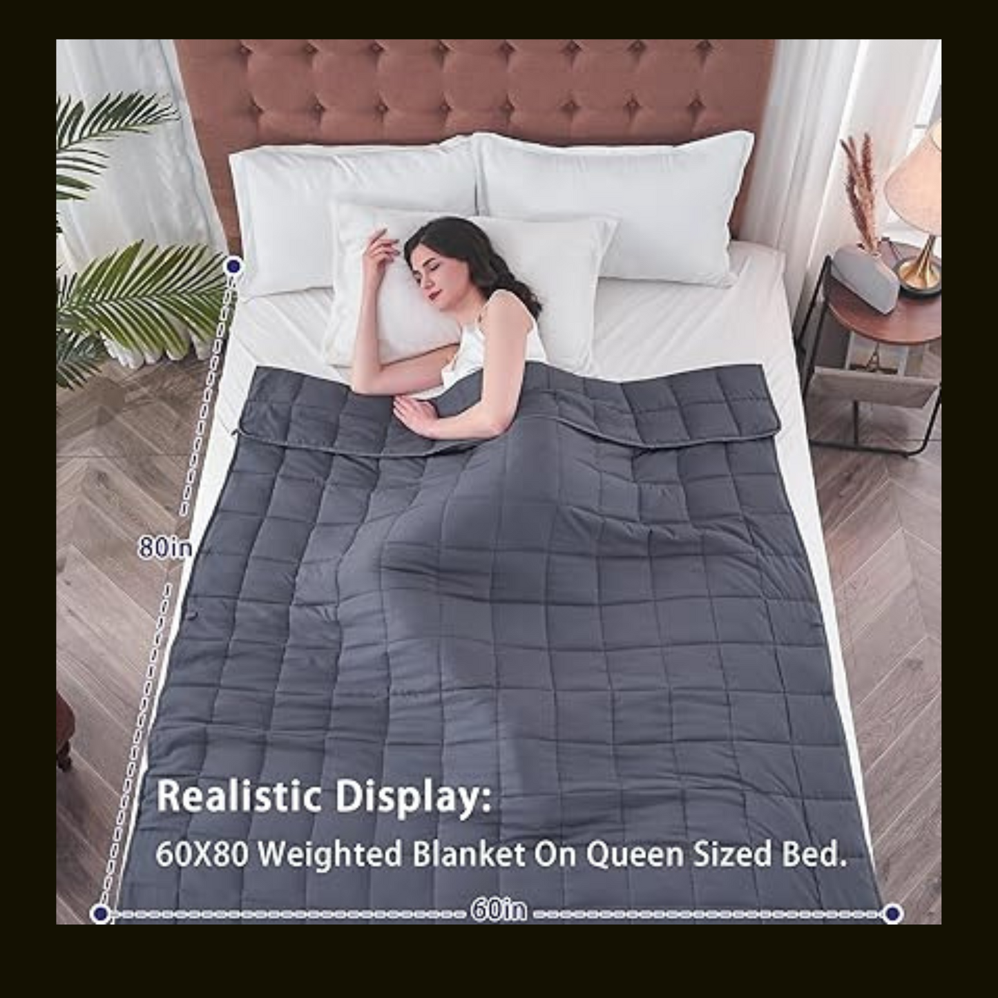 25 lbs Weighted Blanket Queen Size (60 x 80 )