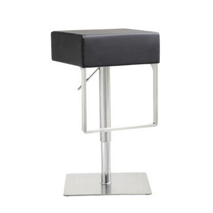 TOV Furniture Seville Stainless Steel Barstool, Black (1 Available)