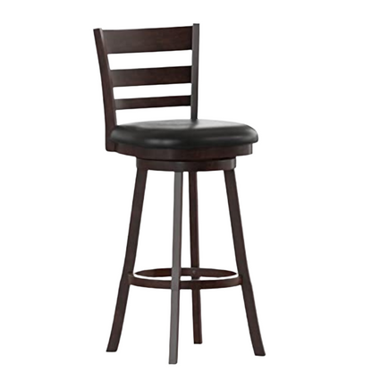 Wood Classic Ladderback Swivel Bar Height Barstool (1 Available)