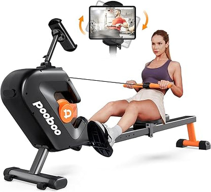 PooBoo Rowing Machine Max 350 LBS Magnetic