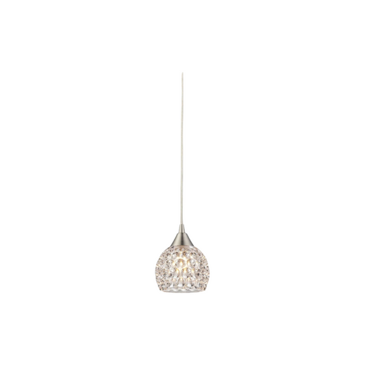 Kersey 5" Wide 1-Light Pendant - Satin Nickel - 10341/1 ELK