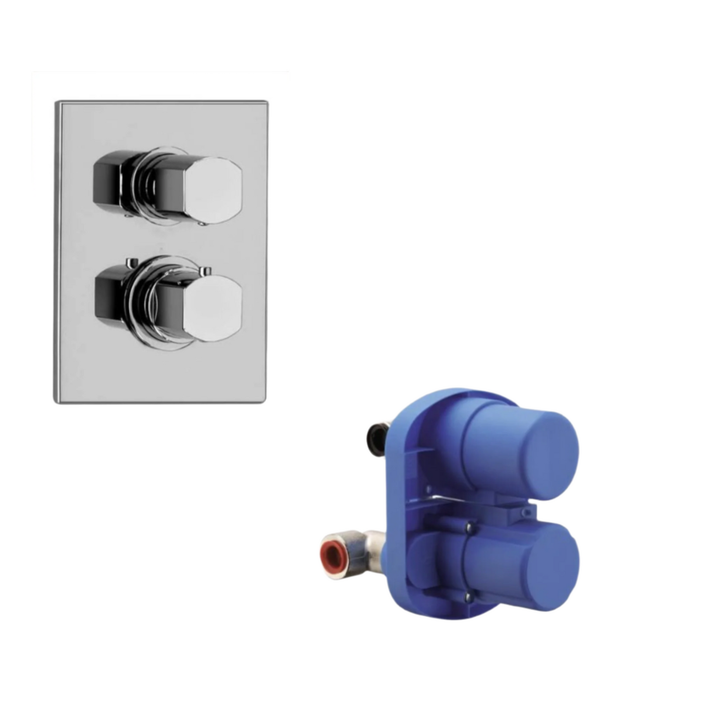 Jewel Faucets Thermostatic Valve Body With Diverter and J15 Series Trim, Designer Finish 15691RIT-X