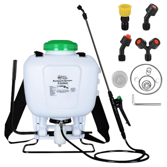 RealWork 4 Gallon Backpack Sprayer - White - 4 Gallon