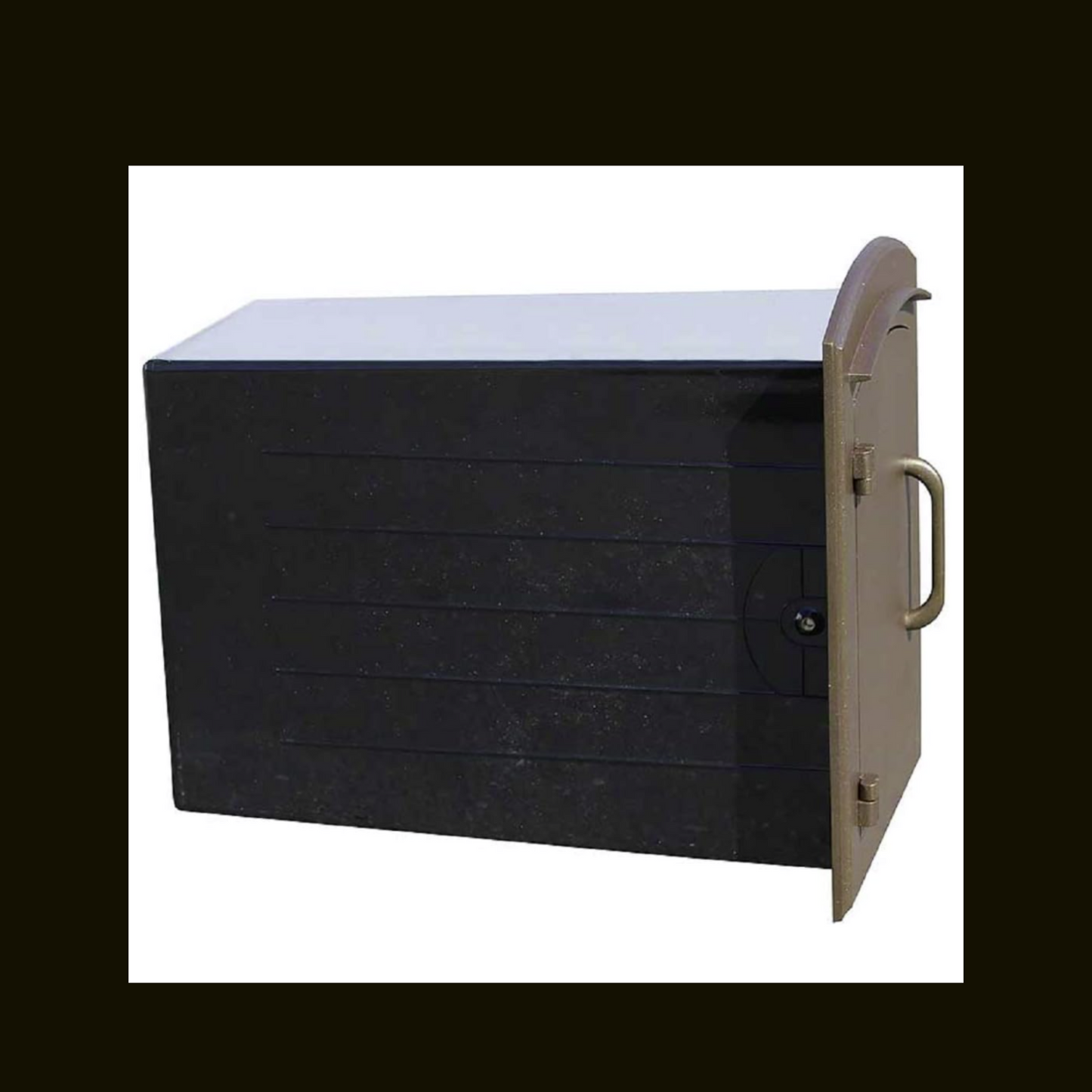 Manchester Non-Locking Mailbox, Black, Qualarc