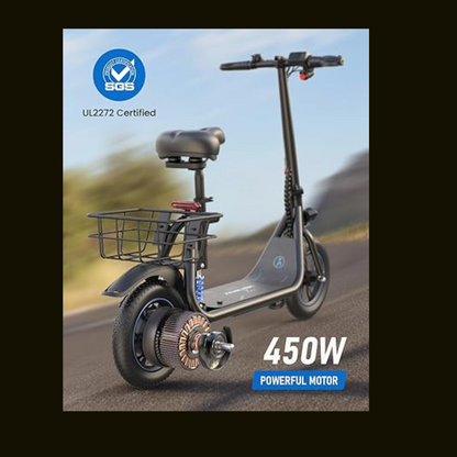 C1 Pro E-Scooter 450W 20/25 Miles Range