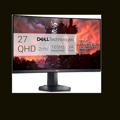 Dell 27 In Curved Gaming Monitor 165Hz QHD