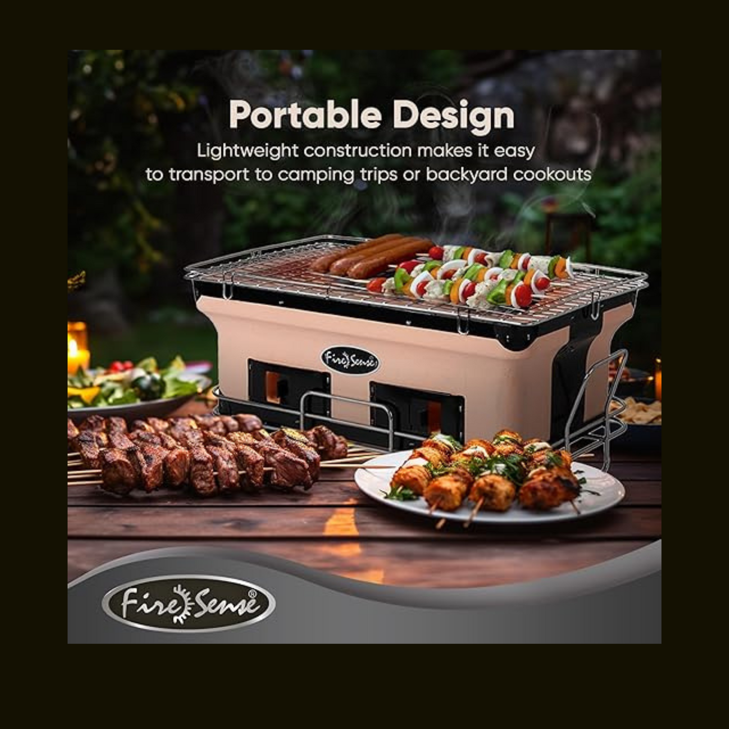 Outdoor Japanese Grill with Adjustable Vent