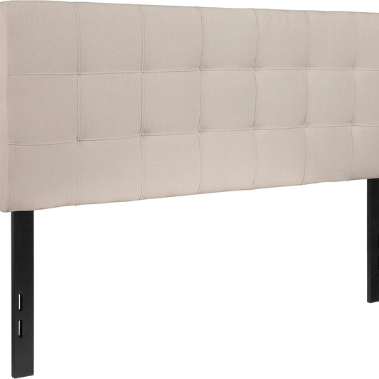 Full Bedford, Headboard, Beige Fabric