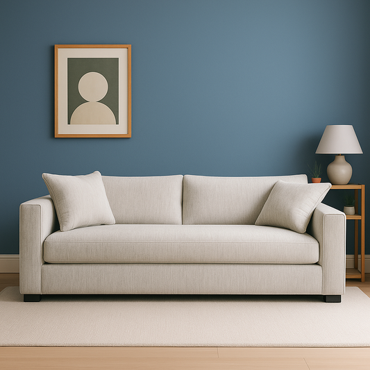 POLY & BARK Capri Fabric Sofa – Bright Ash