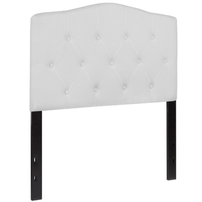 Light Gray Fabric Tufted Upholstered Twin Size Headboard