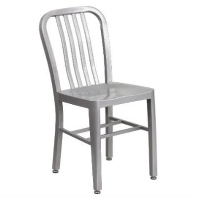 Silver Metal Indoor/Outdoor Chairs (Set of 2)