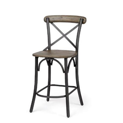 Mercana Etienne 24.75-in H Counter Height Metal Bar Stool (1 Available)